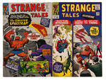 STRANGE TALES WITH HUMAN TORCH AND DR. STRANGE RUN OF 11 COMICS.