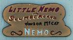 "LITTLE NEMO IN SLUMBERLAND - WINSOR McCAY" HAND-CARVED & PAINTED FIGURAL WOODEN TRINKET BOXES.