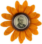 LANDON REAL PHOTO IN BAKELITE FRAME WITH FELT SUNFLOWER ACCENT UNLISTED IN HAKE.