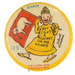 YELLOW KID BUTTON #125.