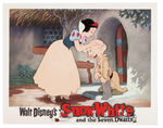 "SNOW WHITE AND THE SEVEN DWARFS" 1958 RE-RELEASE LOBBY CARD SET WITH ENVELOPE.