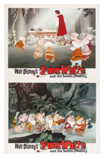 "SNOW WHITE AND THE SEVEN DWARFS" 1958 RE-RELEASE LOBBY CARD SET WITH ENVELOPE.