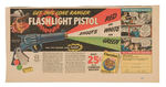 LONE RANGER FLASHLIGHT PISTOL PREMIUM WITH MAILER/INSTRUCTIONS/AD.