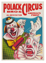 POLACK BROS. CIRCUS POSTER TRIO.