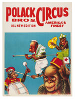 POLACK BROS. CIRCUS POSTER TRIO.