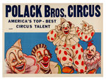 POLACK BROS. CIRCUS POSTER TRIO.