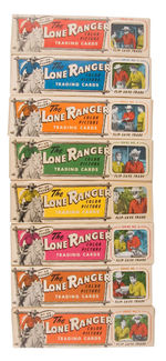 "THE LONE RANGER COLOR PICTURE TRADING CARDS" CARDBOARD SLEEVES.