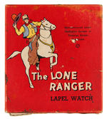 "THE LONE RANGER LAPEL WATCH" BOXED WITH GUN HOLSTER FOB.