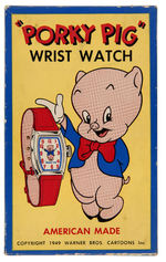 "PORKY PIG WRIST WATCH" BOXED.