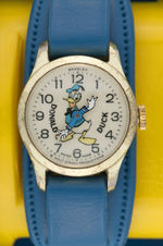 "DONALD DUCK" BRADLEY WATCH IN PLASTIC CASE.