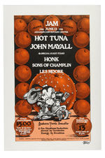 HOT TUNA ORANGE COUNTY JAM CONCERT POSTER.