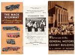 ‘A CENTURY OF PROGRESS/CHICAGO 1933 WORLD’S FAIR" LOT OF 10 PAPER ITEMS PLUS SOUVENIR MATCHBOOKS.