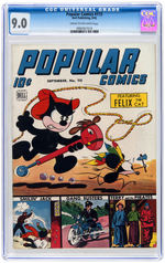 "POPULAR COMICS" #107, #113 AND #115 CGC TRIO.