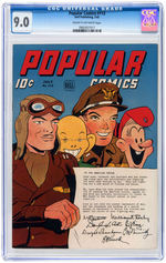 "POPULAR COMICS" #107, #113 AND #115 CGC TRIO.