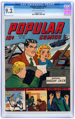 "POPULAR COMICS" #107, #113 AND #115 CGC TRIO.