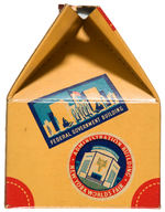 NYWF 1939 SOUVENIR COOKIE BOX/LARGE PENCIL/TELESCOPE.