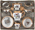 THREE LITTLE PIGS COMPLETE  BOXED CHINA TEA SET.