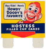 “HOWDY DOODY’S FAVORITE HOSTESS CUPCAKES” DIE-CUT STORE SIGN.