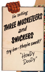 “HOWDY DOODY THREE MUSKETEERS AND SNICKERS” OVERSIZED  STANDEE.