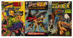 "THE INCREDIBLE HULK" AND "SUB-MARINER" SILVER AGE LOT OF SEVEN.