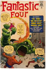 "GOLDEN RECORD MARVEL AGE COMIC SPECTACULARS - THE FANTASTIC FOUR" COMIC BOOK & RECORD SET.