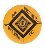 JANIS JOPLIN SCARCE GROUP BUTTON FOR "BIG BROTHER AND THE HOLDING CO.