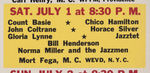 "MUSIC AT NEWPORT" 1961 CONCERT POSTER FEATURING JOHN COLTRANE & OTHER JAZZ LEGENDS.