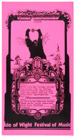 "ISLE OF WIGHT FESTIVAL OF MUSIC" 1969 POSTER.