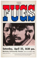 "THE FUGS" CONCERT POSTER.