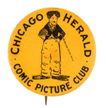 RARE AND EARLY CHARLIE CHAPLIN PROMOTING "CHICAGO HERALD COMIC PICTURE CLUB."