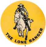 “THE LONE RANGER” AND GENE AUTRY ON CHAMPION BUT WITH INCORRECT “LONE RANGER” TEXT BUTTON PAIR.