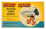 "MICKEY MOUSE PICTURE CARD ALBUM VOL.  2" WITH COMPLETE SET OF CARDS.