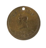 "LINCOLN AND LIBERTY" RAIL SPLITTER THEME 1864 TOKEN.