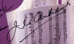 "MY FAVORITE BROADWAY-THE LOVE SONGS" MULTI-SIGNED POSTER INCLUDING JULIE ANDREWS.