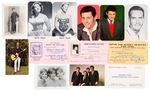 MOVIE STARS & MUSICIANS FAN CLUB CARD LOT.