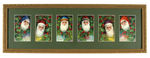 SANTA CLAUS EMBOSSED POSTCARDS FRAMED.