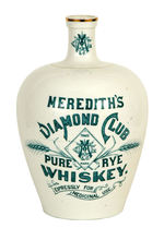 "MEREDITH'S DIAMOND CLUB WHISKEY" JUG.