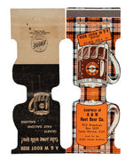 A&W ROOT BEER DIE-CUT MATCH COVERS.