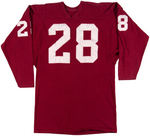 "FOREST GUMP" ALABAMA CRIMSON TIDE "28" FOOTBALL JERSEY.