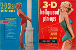 3-D PIN-UP MAGAZINE PAIR FEATURING MARILYN MONROE.