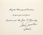 JOHN KENNEDY AS SENATOR C. 1959 CHRISTMAS CARD.