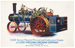 “J.I. CASE THRESHING MACINE CO.” POSTCARD FROM 1911.