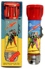 “TOM CORBETT SPACE CADET SIGNAL SIREN” BOXED FLASHLIGHT.