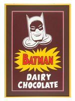 “BATMAN DAIRY CHOCOLATE” FRAMED SIGN DISPLAY.