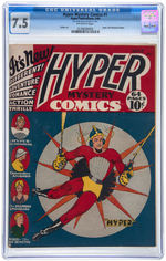 "HYPER MYSTERY COMICS" #1 MAY 1940 CGC 7.5 VF.