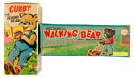 “WALKING BEAR WITH GRASSCUTTER/CUBBY THE READING BEAR” BOX PAIR.