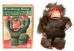 “WONDERING HAIRY CHIMPANZEE” BOXED JAPANESE WIND-UP BY MINCO.