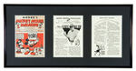 JUNE 1934 FRAMED “MICKEY MOUSE MAGAZINE” WITH “MEET BABE RUTH” ARTICLE.