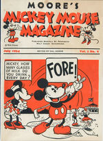 JUNE 1934 FRAMED “MICKEY MOUSE MAGAZINE” WITH “MEET BABE RUTH” ARTICLE.