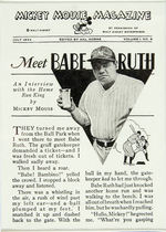 JUNE 1934 FRAMED “MICKEY MOUSE MAGAZINE” WITH “MEET BABE RUTH” ARTICLE.